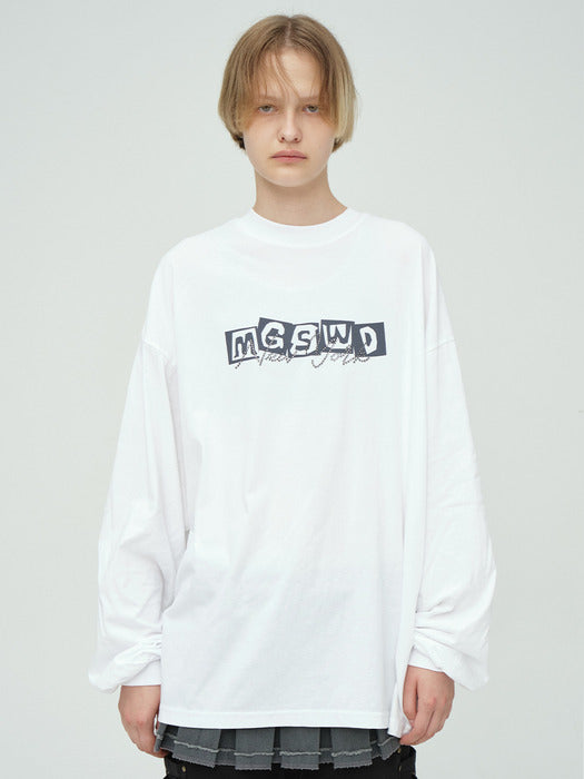 NEW YORK CRYSTAL-CUT LONG SLEEVE_white