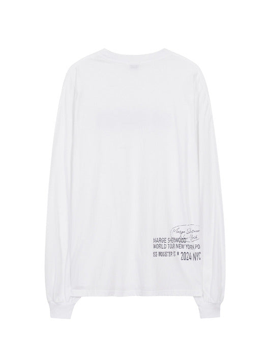 NEW YORK CRYSTAL-CUT LONG SLEEVE_white