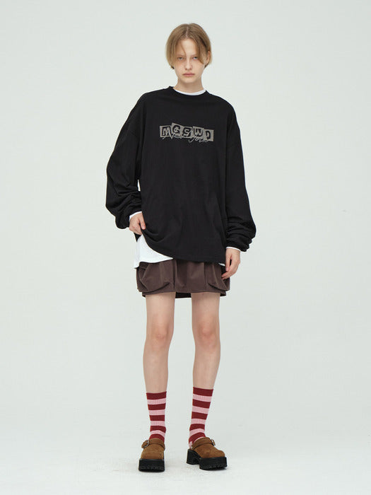 NEW YORK CRYSTAL-CUT LONG SLEEVE_black