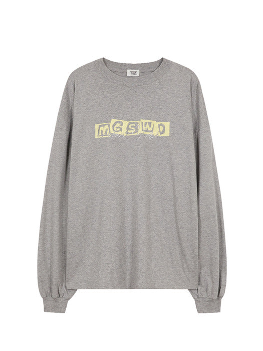 NEW YORK CRYSTAL-CUT LONG SLEEVE_melange grey