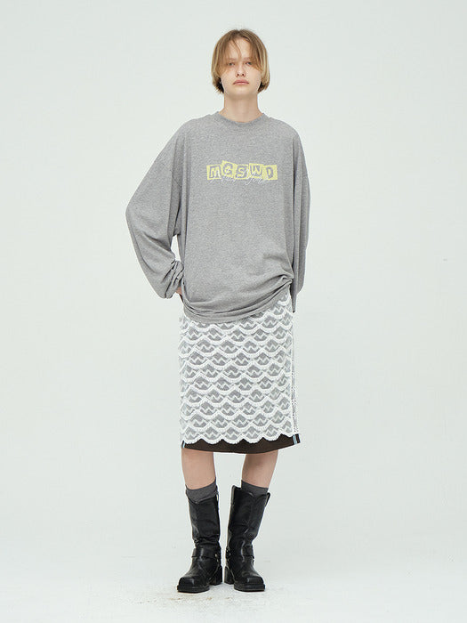 FRINGE LAYERED SKIRT_off white