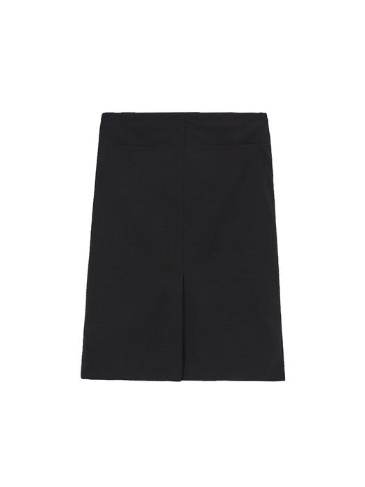 LACE TRACK MIDI SKIRT_black