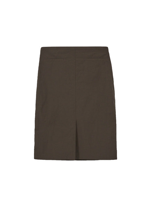 LACE TRACK MIDI SKIRT_brown