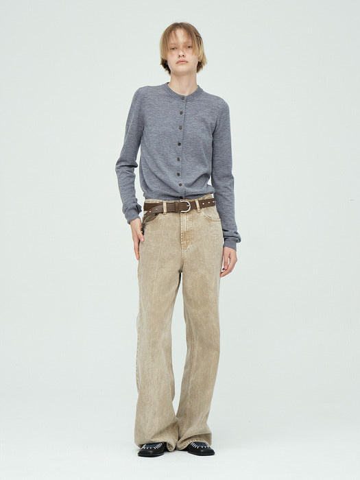 Margesherwood Snow Washed Bootscut Denim camel
