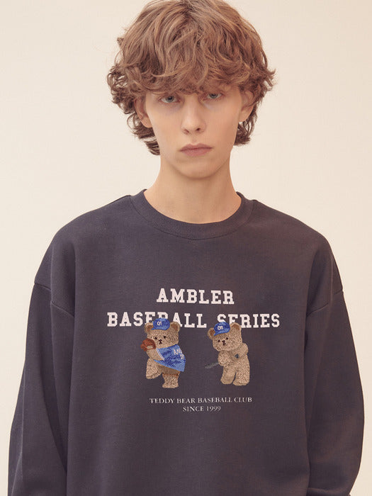 [ambler] play with us Sweatshirt AMM1216 (Navy)