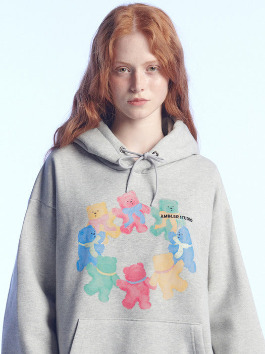 [ambler] Round&Dance Hoodie AHP1110 (Melange)