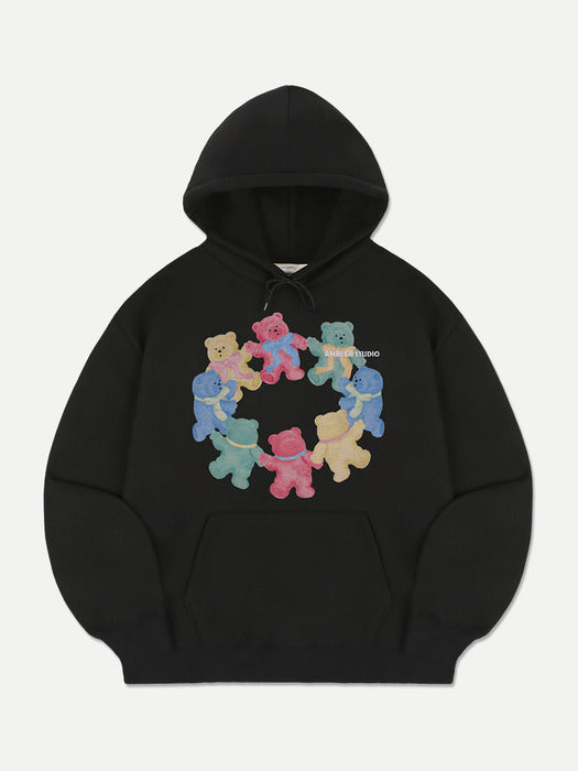 [ambler] Round&Dance Hoodie AHP1110 (Black)