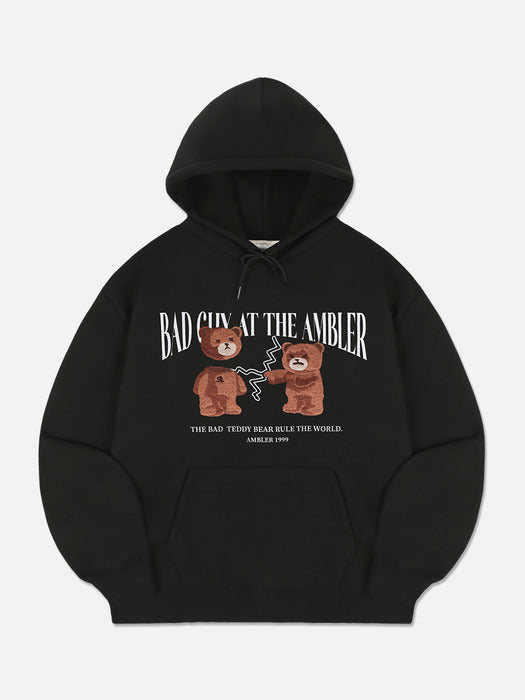 [ambler] Bad guy at the Ambler Hoodie AHP1115 (Black)