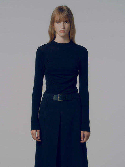 Raive Shirring Slim Knit