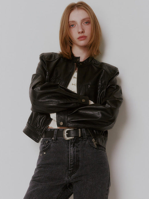 [raive] Rider Crop Jacket VL4AJ090_2color