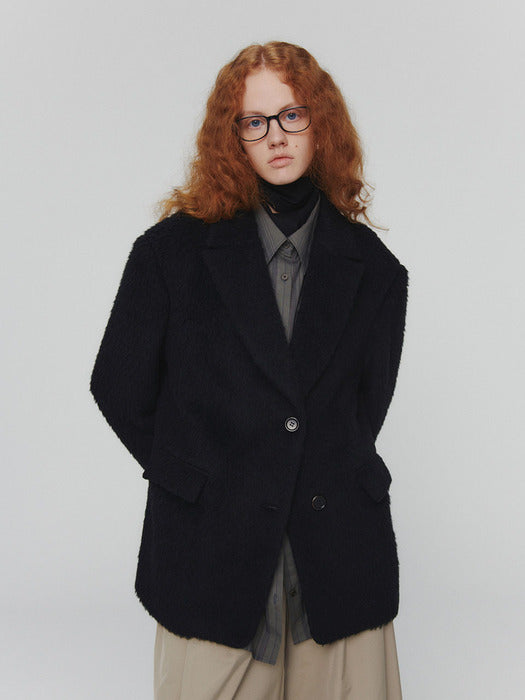 [amomento] HAIRY OVERSIZED JACKET(2COLORS)