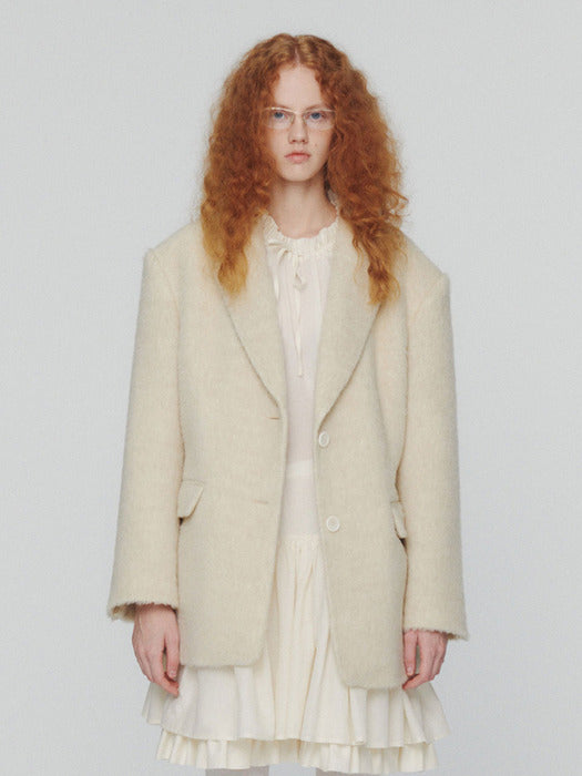 [amomento] HAIRY OVERSIZED JACKET(2COLORS)