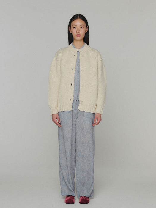 [amomento] FLORAL PAJAMA BLOUSE(BLUE)