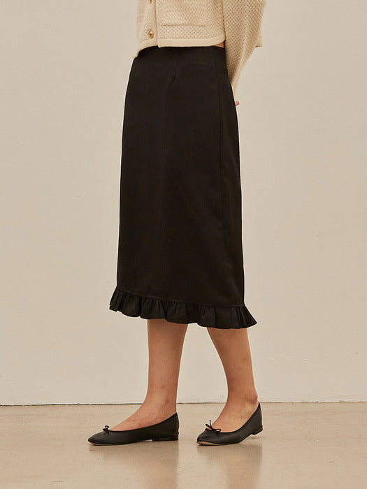 [Mango Maniplease] Peony Satin Skirt (2colors)