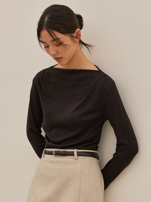 [wconcept_mango_maniplease] Liv Drape Tee (3colors)