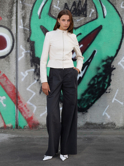 [raive] Wide Tuck Pants VW4AL353_2color