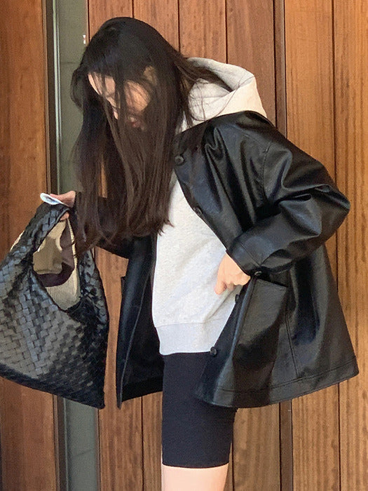 Mango Maniplease NU Leather Jacket