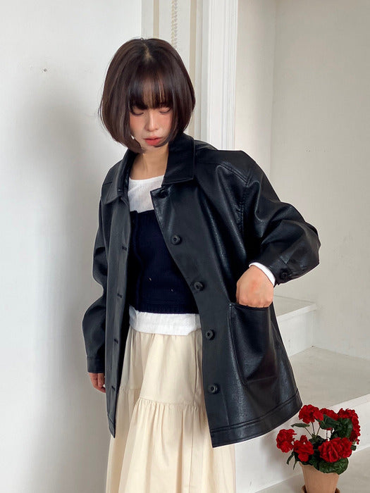 Mango Maniplease NU Leather Jacket