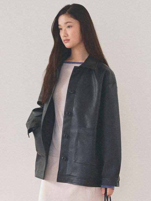 Mango Maniplease NU Leather Jacket