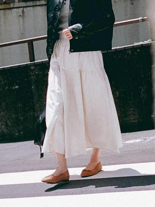 Mango Maniplease Wren Shirring Skirt