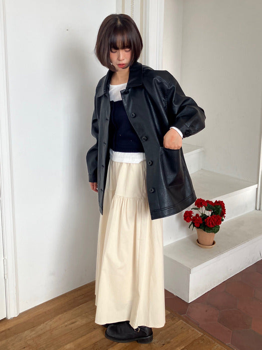 Mango Maniplease Wren Shirring Skirt