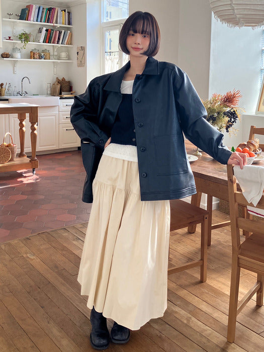 Mango Maniplease Wren Shirring Skirt