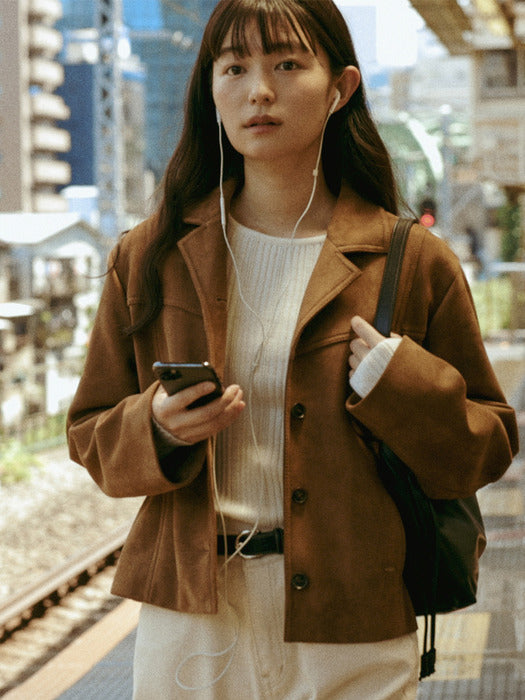Mango Maniplease Cove Suede Jacket