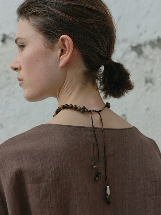 [moia] umbra choker (brown mix)