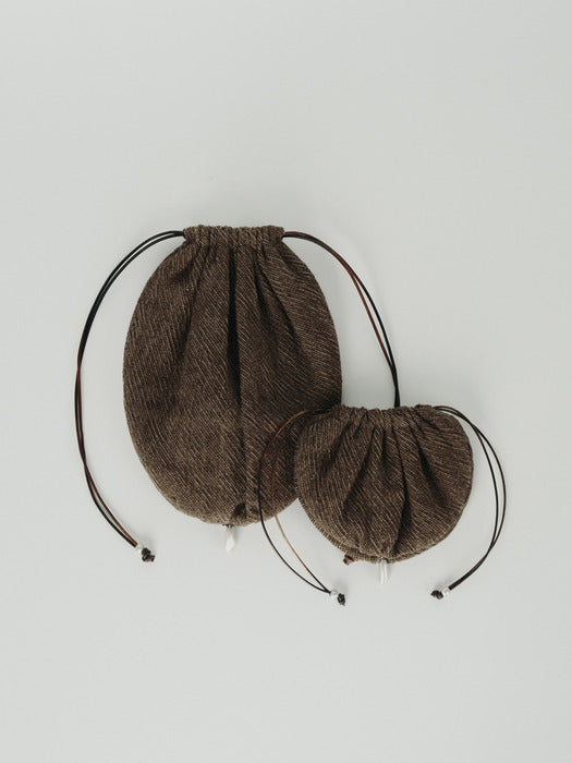 [moia] small pot pouch (brown mix)