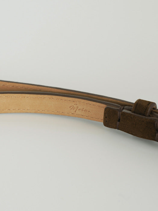 Moia suede belt (brown)