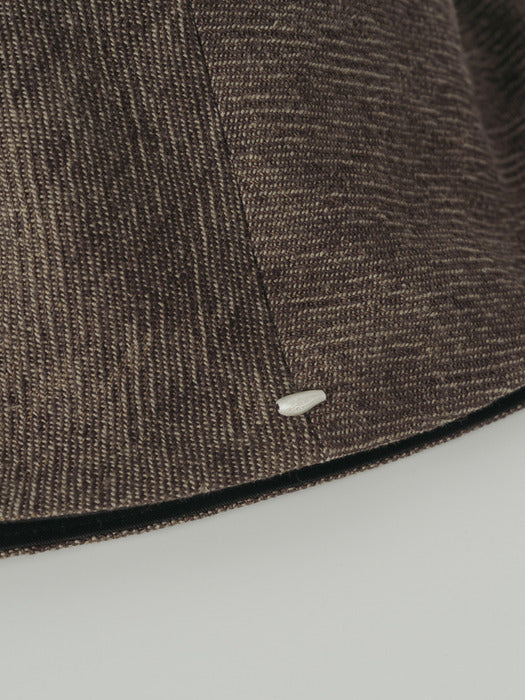 [moia] reversible bucket hat (brown)