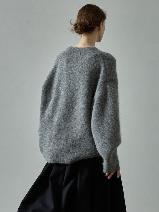 Alpaca Cloud Knit - Charcoal