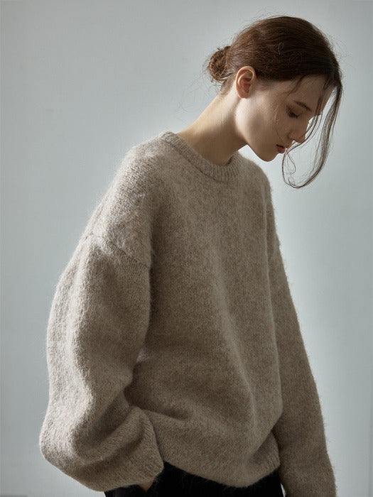 Alpaca Cloud Knit - Beige