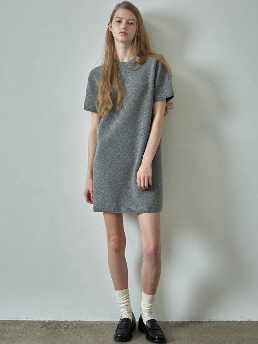 90s Knitwear Dress_grey
