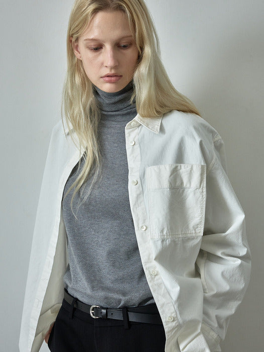Cashmere Essential Turtleneck Knit_grey