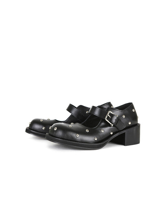 [osoi] BROCLE MARY JANE [BLACK STUD]