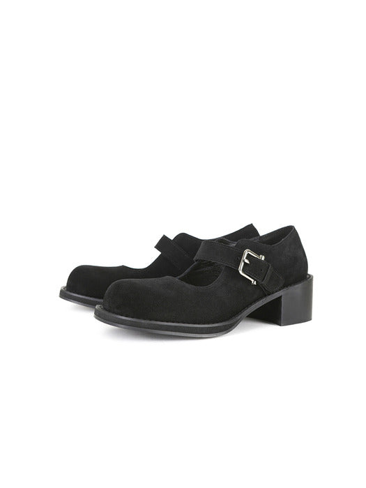 [osoi] BROCLE MARY JANE [SUEDE BLACK]
