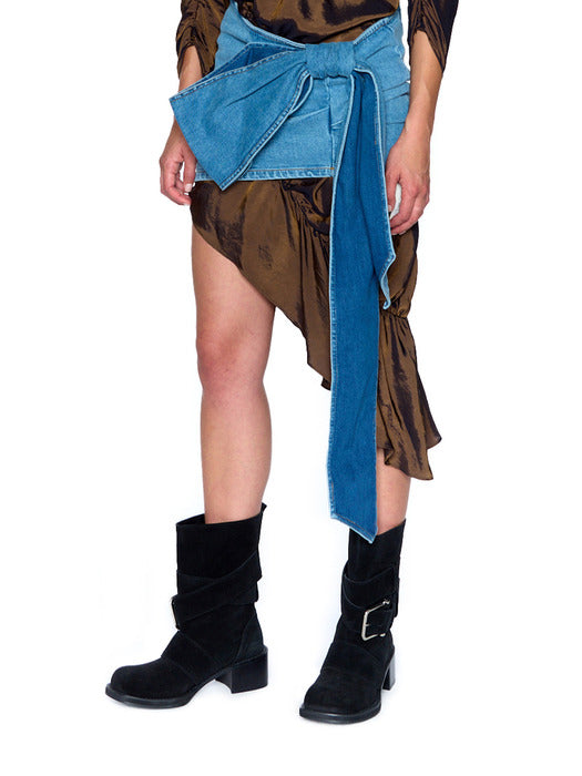 [osoi] MIDDLE BROCLE BOOTS [SUEDE BLACK]