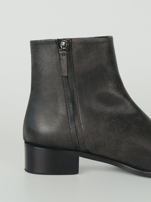[moia] vintage ankle boots (black)