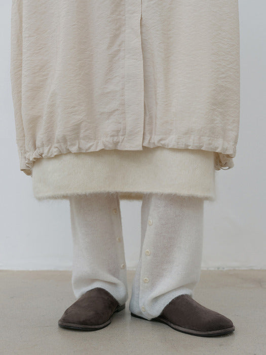 [moia] suede flat shoes (soil brown)