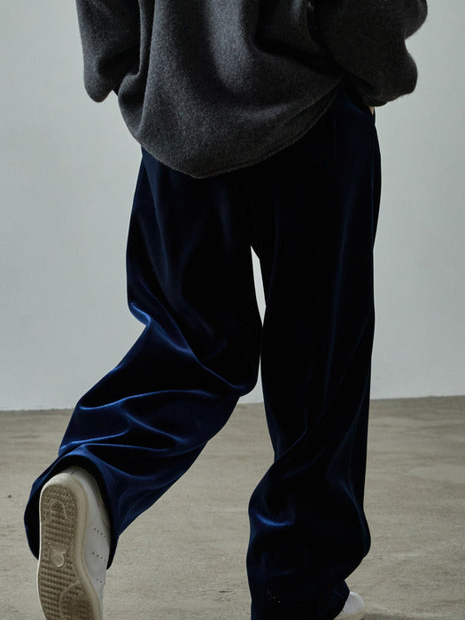 Relaxed Velvet Pants_navy