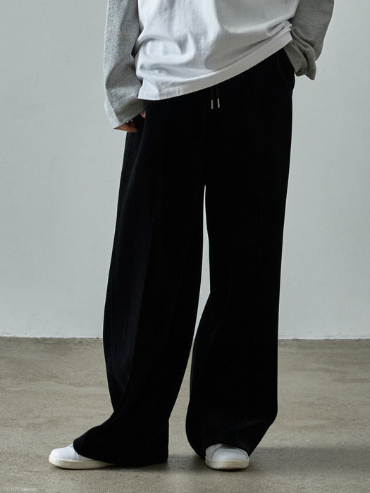 Relaxed Velvet Pants_black