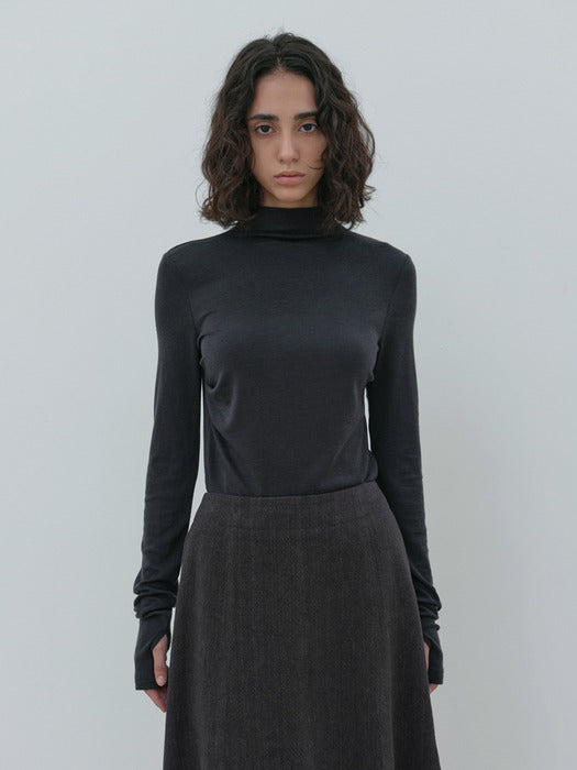 [moia] wave turtleneck (stone navy)