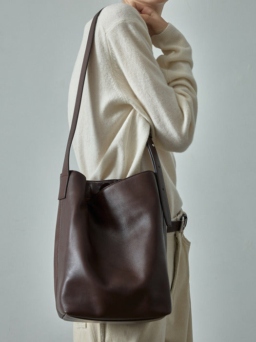 [facade pattern] Vintage Shepherd Bag_chocolate
