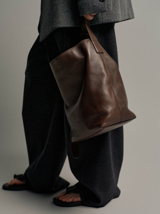 Facade Pattern Vintage Shepherd Bag chocolate