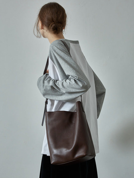 [facade pattern] Vintage Shepherd Bag_chocolate