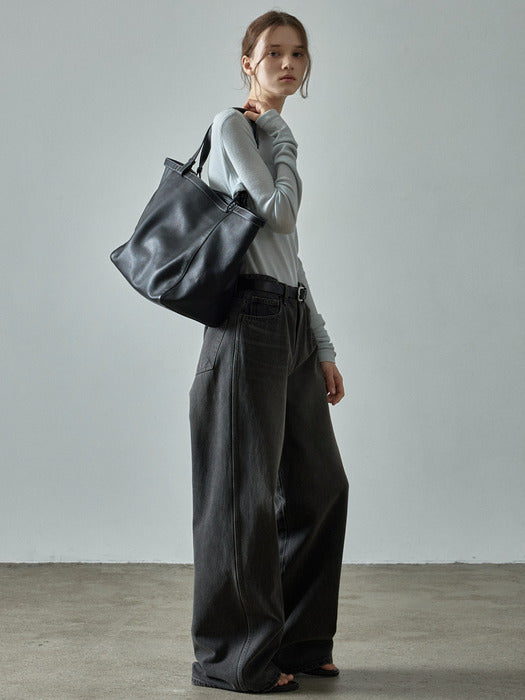 [facade pattern] Celery Leather Back Black