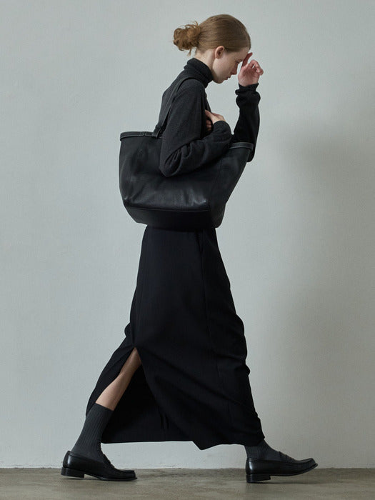 [facade pattern] Celery Leather Back Black