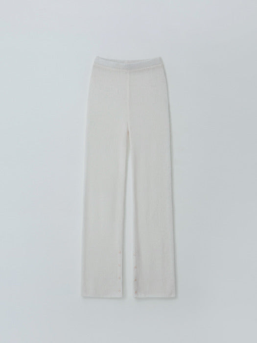 sheer knit pants (ivory)