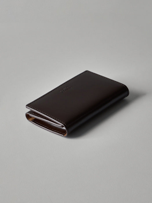 Facade Pattern Classic Card Wallet chocolate